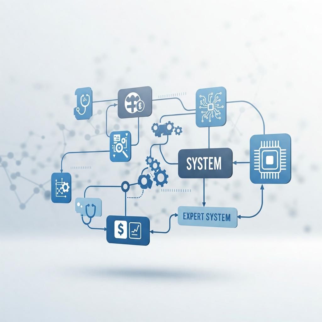 Blog044's tweet card. Expert systems use logic and rules to replicate human decision-making in fields like healthcare, finance, and engineering for accurate, efficient solutions.
