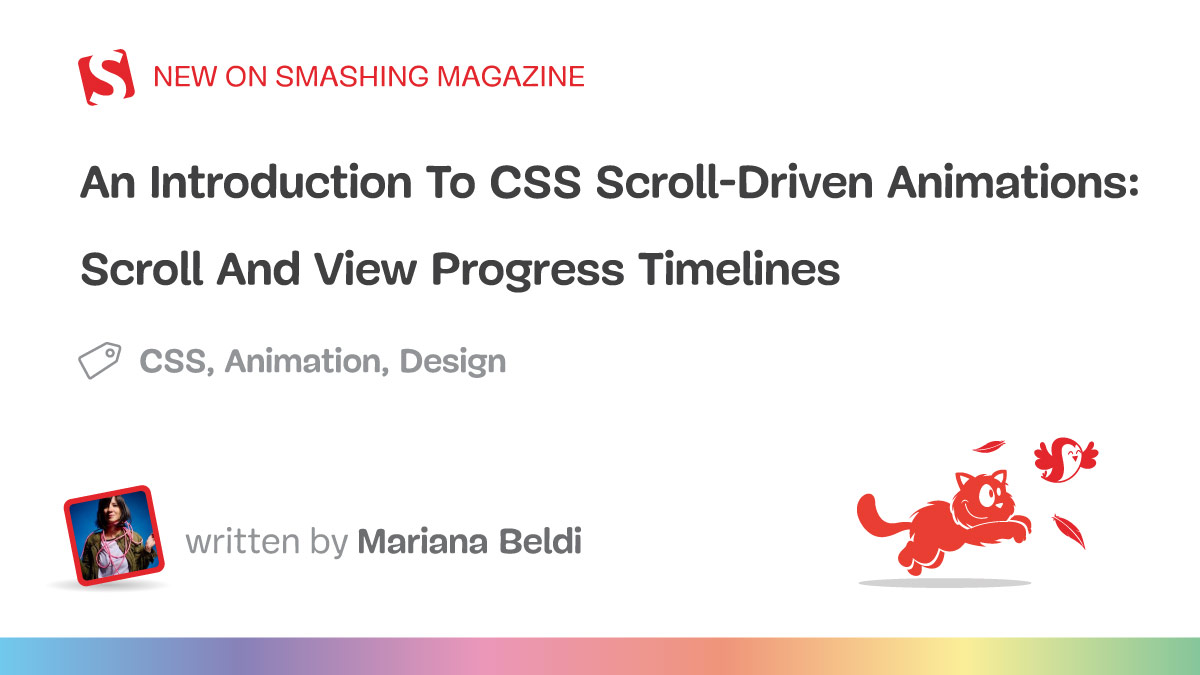 TechWriter25's tweet card. 10 years after scroll-driven animations were first proposed, they’re finally here — no JavaScript, no dependencies, no libraries, just pure CSS.