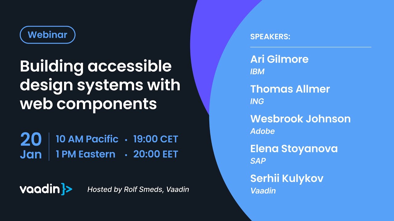 OpenWc's tweet card. Web Components, Design Systems and Accessibility