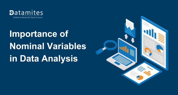 DataMites's tweet card. Master nominal variables in data analysis with techniques, real-world applications, and challenges. Explore their role in marketing, healthcare, finance, and more.