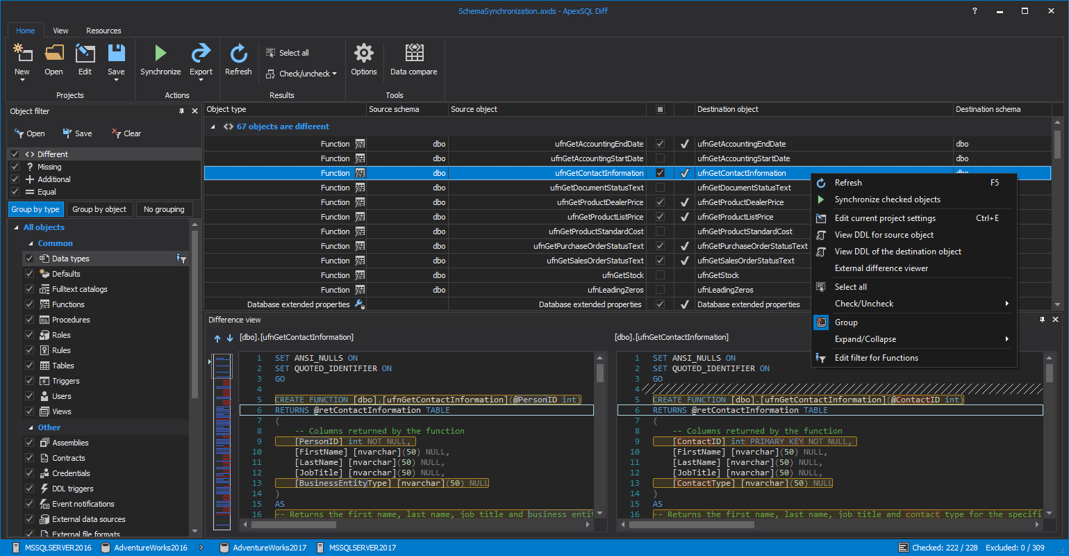 ApexSQL's tweet card. ApexSQL Diff 2021 R1 has been released