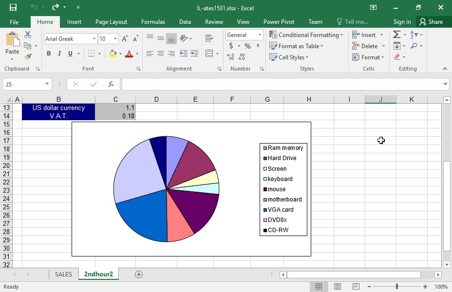 excel_2016_en's tweet card. Move apart all pie pieces at the same distance from the center of the...