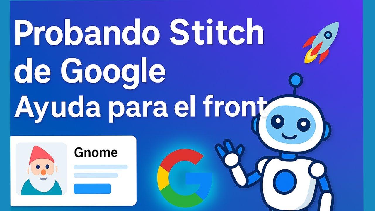 EduarMMo's tweet card. Probando Stitch de Google | Crea ideas de frontend con IA