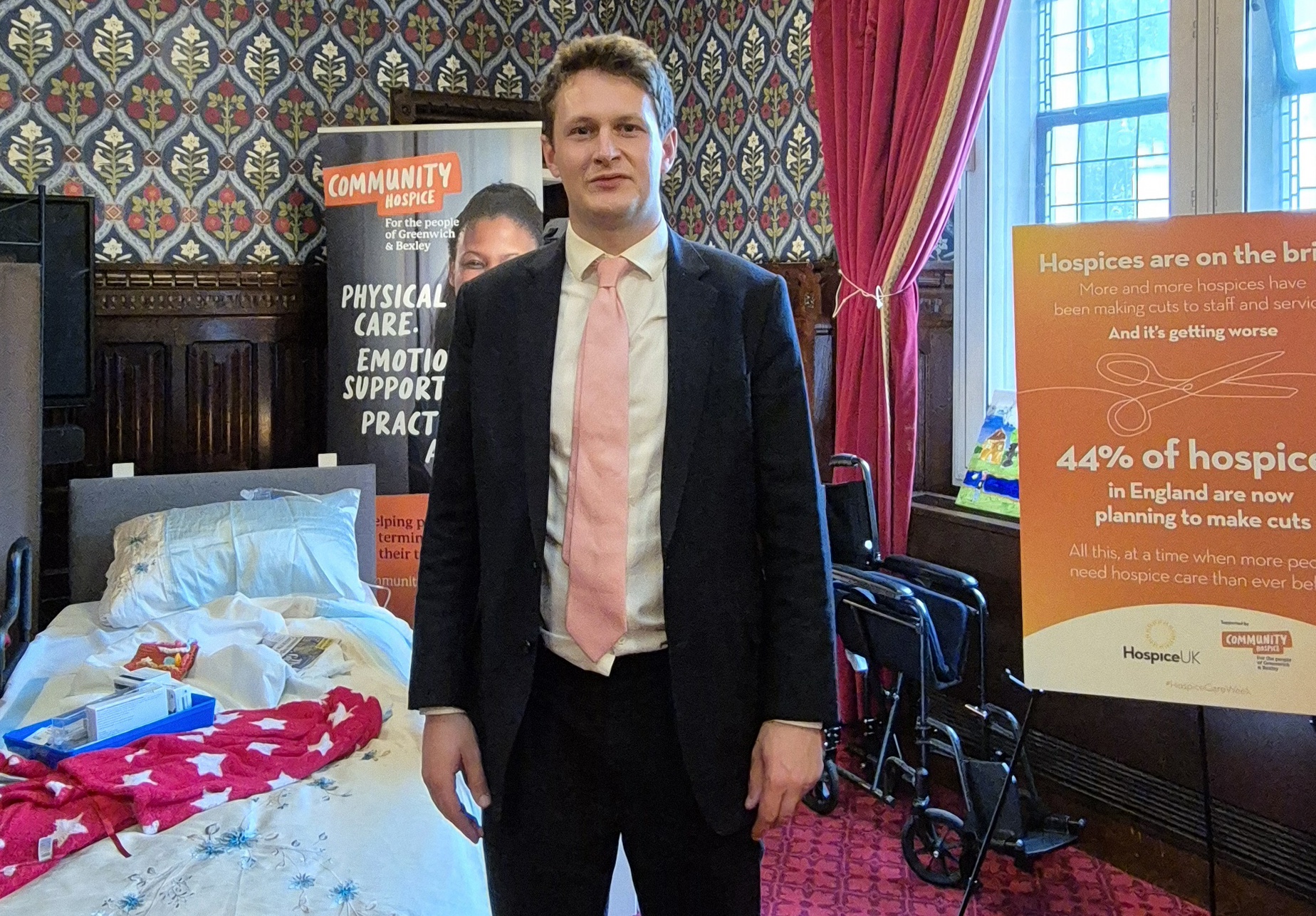 LibDemDavid's tweet card. Terminally ill patients in Wales are now facing cuts to vital hospice care.