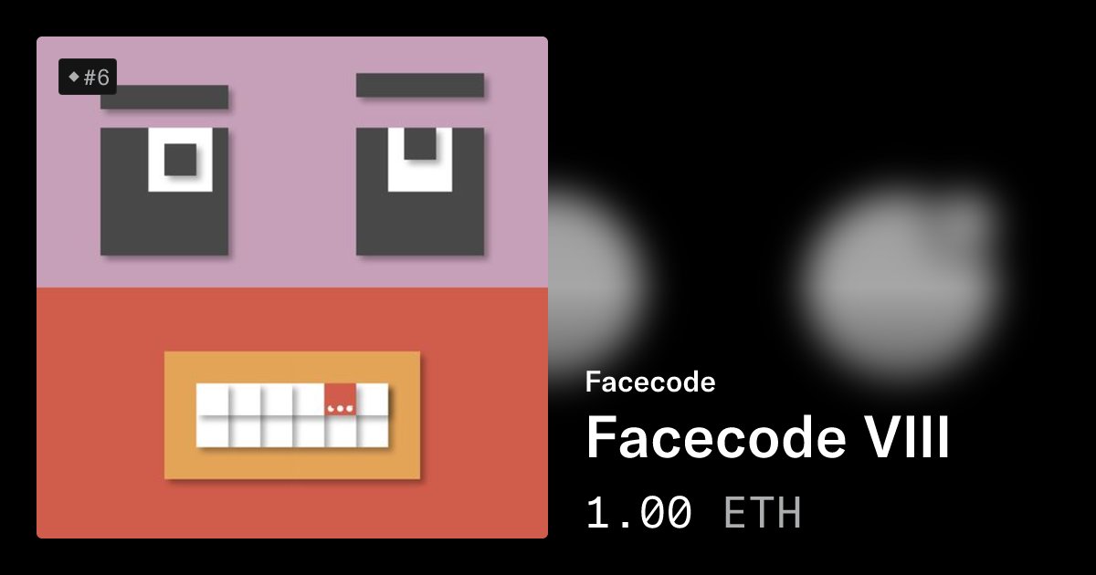 OrbF0's tweet card. Facecode reduces presence to grids, forms, and color. From strict geometry, something begins to surface — not portrait, not illusion, but a coded echo of being. Identities drift here: familiar yet...