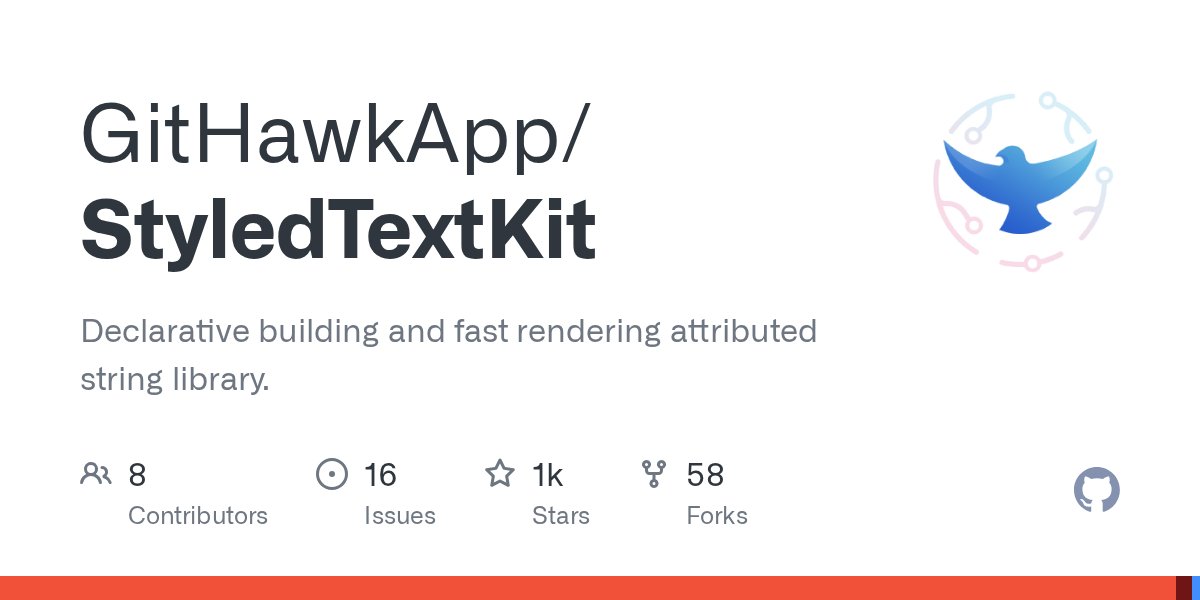 iOSCookies's tweet card. Declarative building and fast rendering attributed string library. - GitHawkApp/StyledTextKit