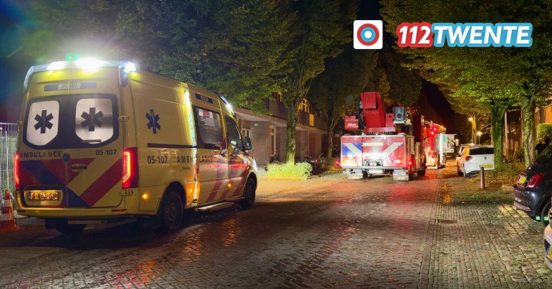 Woningbrand in Oldenzaal