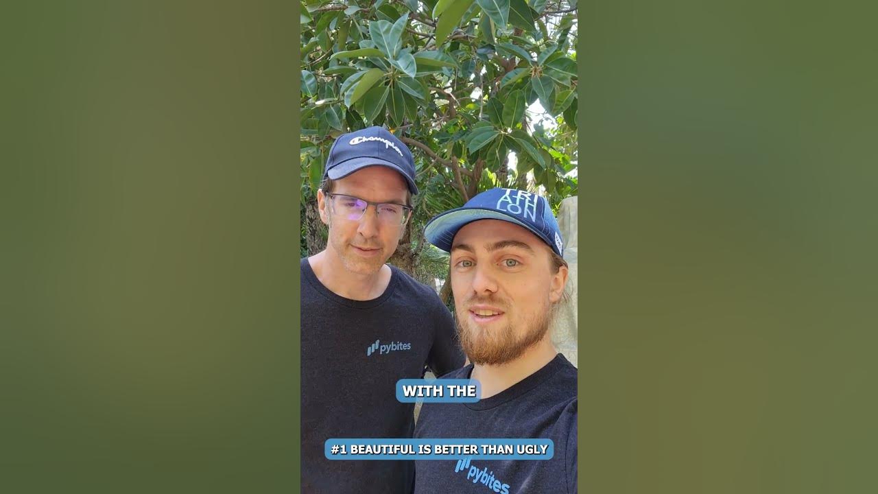 pybites's tweet card. Zen of Python 1: Beautiful is better than ugly. #pythonic #development