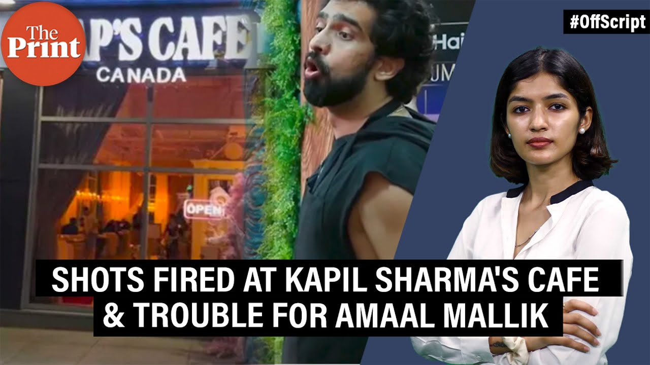 ThePrintIndia's tweet card. Shots fired at Kapil Sharma's cafe in Canada again & Akshay Kumar's...