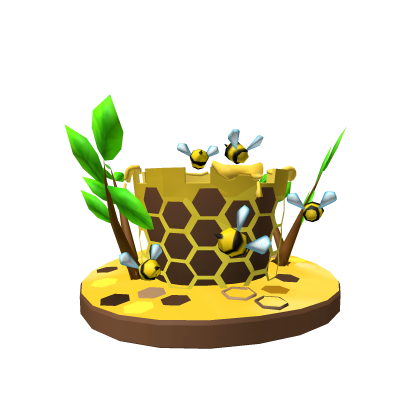 UgcRobstudios's tweet card. Personaliza tu avatar con el objeto 🐝 Colmena de sombreros 🐝 y millones más. Mezcla y combina este objeto del tipo hat con otros para crear un avatar exclusivamente tuyo.