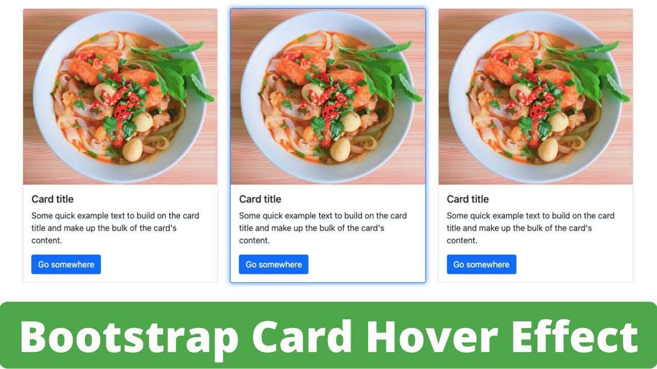 CodingYaar's tweet card. Bootstrap Card Hover Effect | Glow-ish