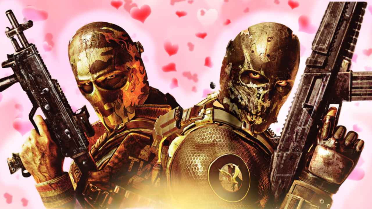 Lewis_D_White's tweet card. Army of Two: The 40th Day director Alex Hutchinson calls the beloved 2010 co-op game the "gayest game ever made".
