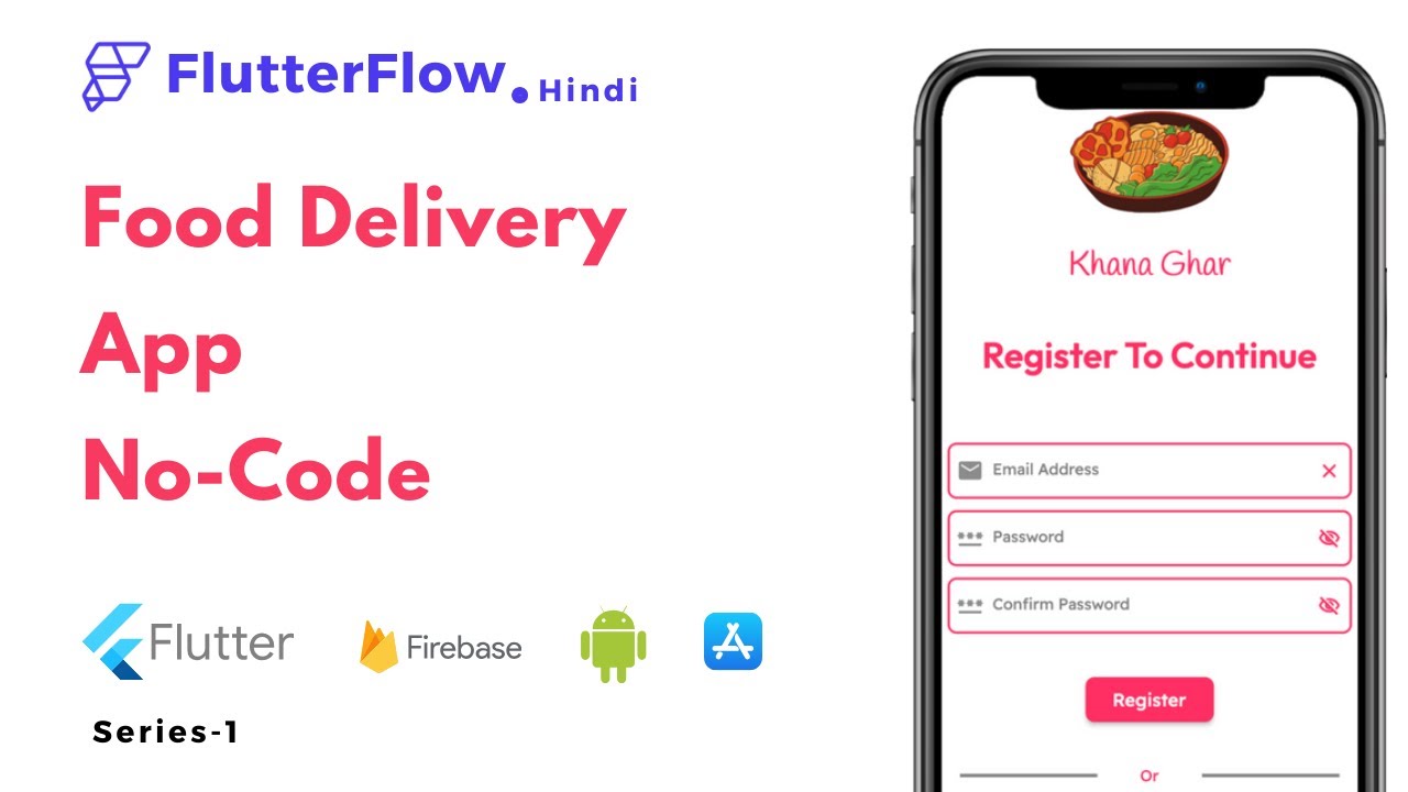 SpreeCode's tweet card. Food Delivery App Without Code | Food Delivery App FlutterFlow...