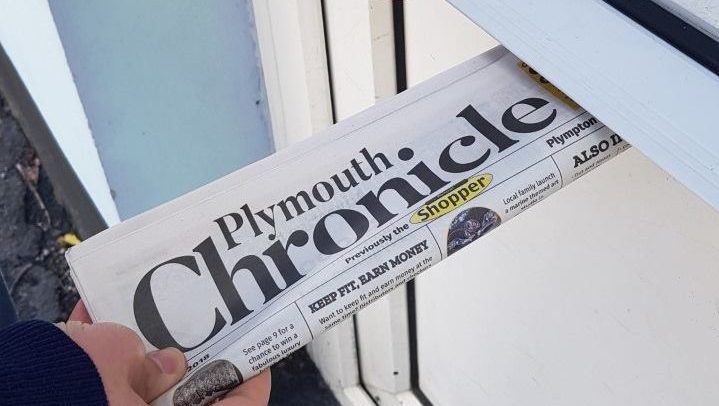 DevonBizBlog's tweet card. The Plymouth Chronicle is an independent, local newspaper published by Cornerstone Vision, a Plymouth-based company specialising in publishing, advertising sales, leaflet distribution, design, and...