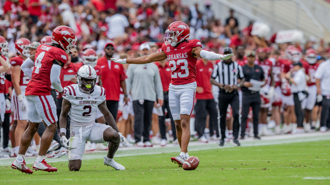 RazorbackComms's tweet card. Following its first bye week of the season, Arkansas, now led by interim head coach Bobby Petrino, hits the road to Knoxville, Tenn., for an SEC showdown against 12th-ranked Tennessee. Kickoff from...