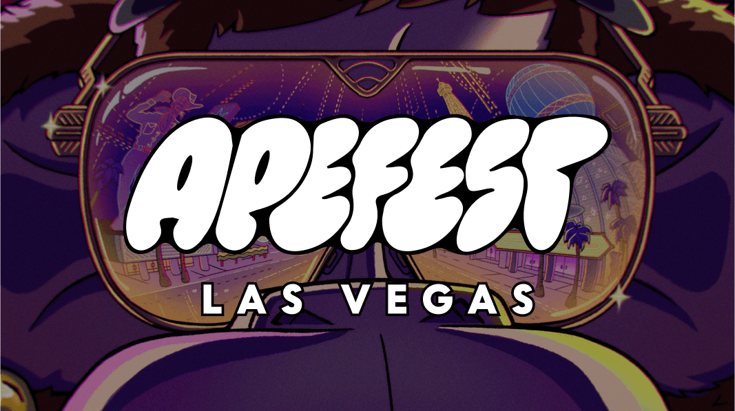 BoredApeYC's tweet card. We’re bringing the BAYC clubhouse to Las Vegas for ApeFest 2025. Chill, eat, drink, party like an ape.