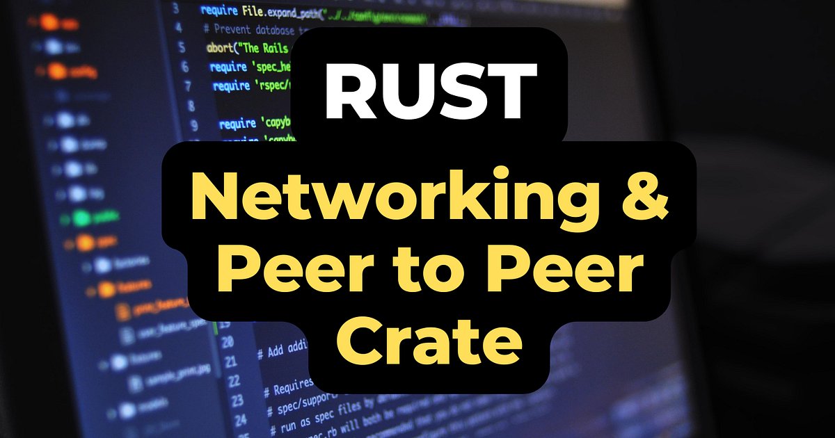 iotdevzone's tweet card. Before we delve into the Rust crate, let’s understand what libp2p is and why it matters. Libp2p is a modular and extensible networking…