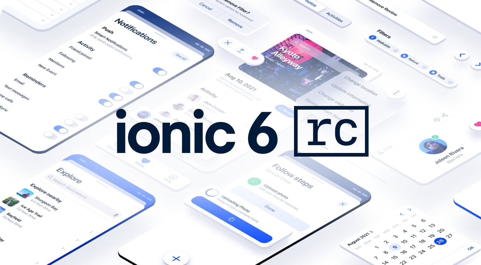 Ionicframework's tweet card. Ionic 6 brings design changes, performance improvements, and new components such as accordion, datetime, and bottom sheet.