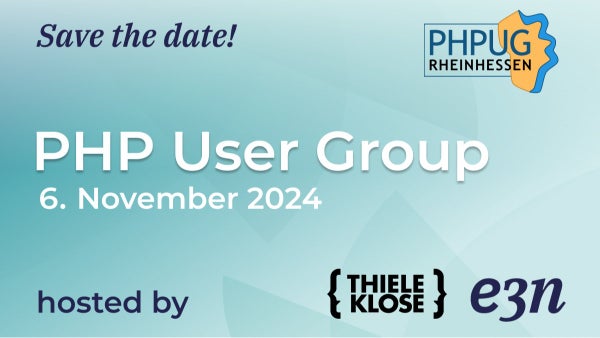 phpugrhh's tweet card. Es ist wieder soweit, im November findet das nächste Treffen der **PHP User Group Rheinhessen** statt. Sei auch Du dabei und werde Teil unserer User Group! Wie immer haben