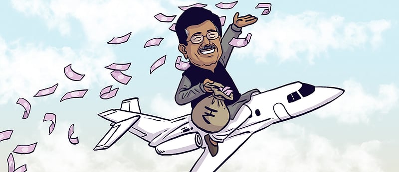 pbhushan1's tweet card. NL Exclusive: Railways Minister flying high on taxpayers money