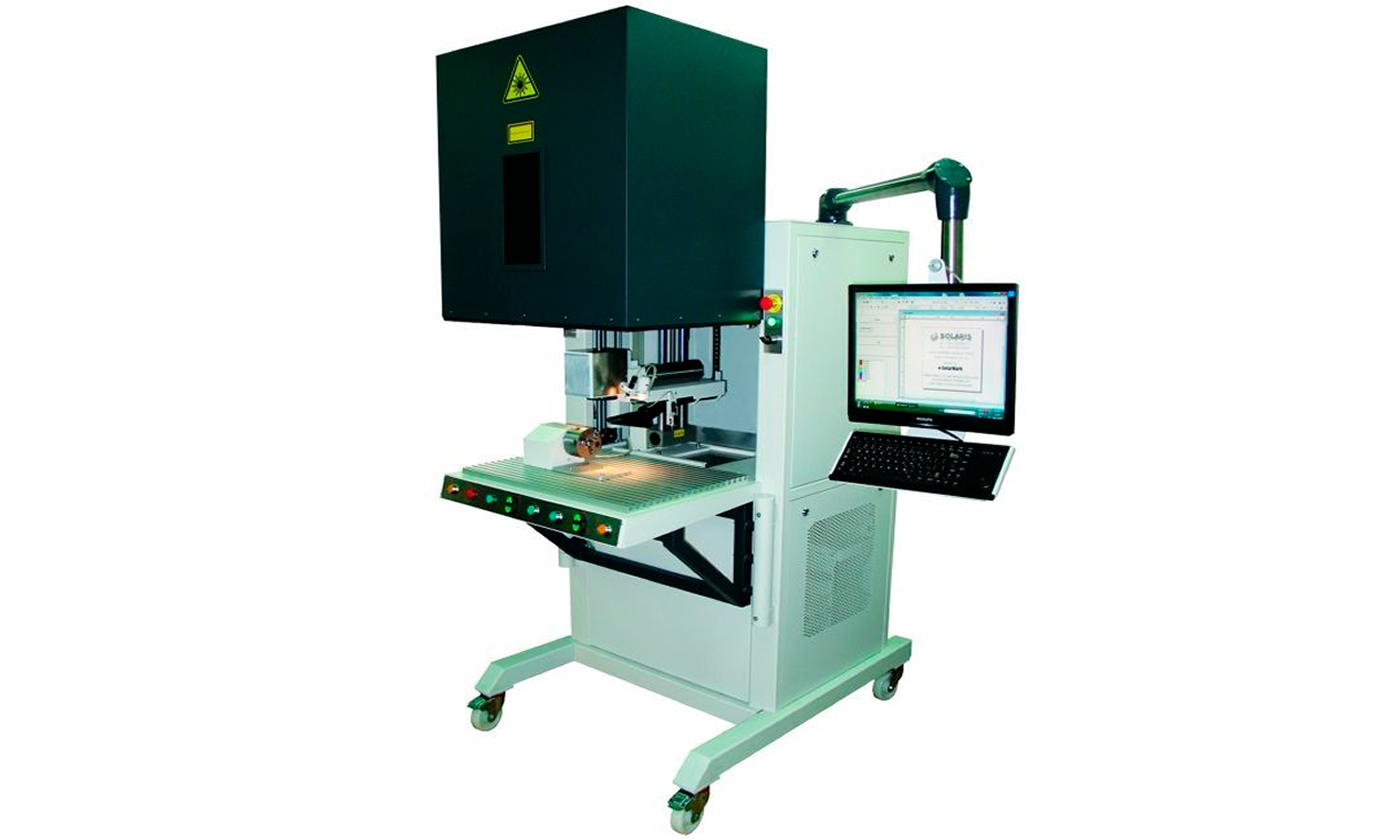 RiosCoding's tweet card. Foliadora Laser. Sistema de impresion laser Codificadora laser Estación Standalone Zona de trabajo 500×700 mm, placa base t-slot