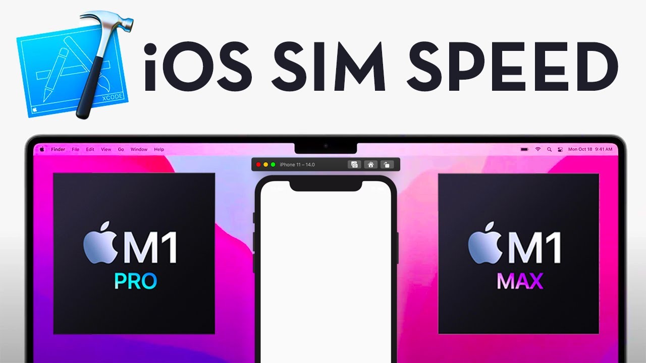 review_dev's tweet card. M1 Pro vs M1 Max iOS Simulator Performance