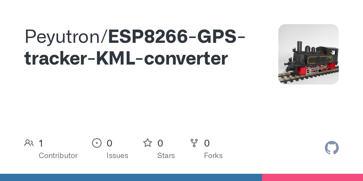 InfoTronikBlog's tweet card. Contribute to Peyutron/ESP8266-GPS-tracker-KML-converter development by creating an account on GitHub.