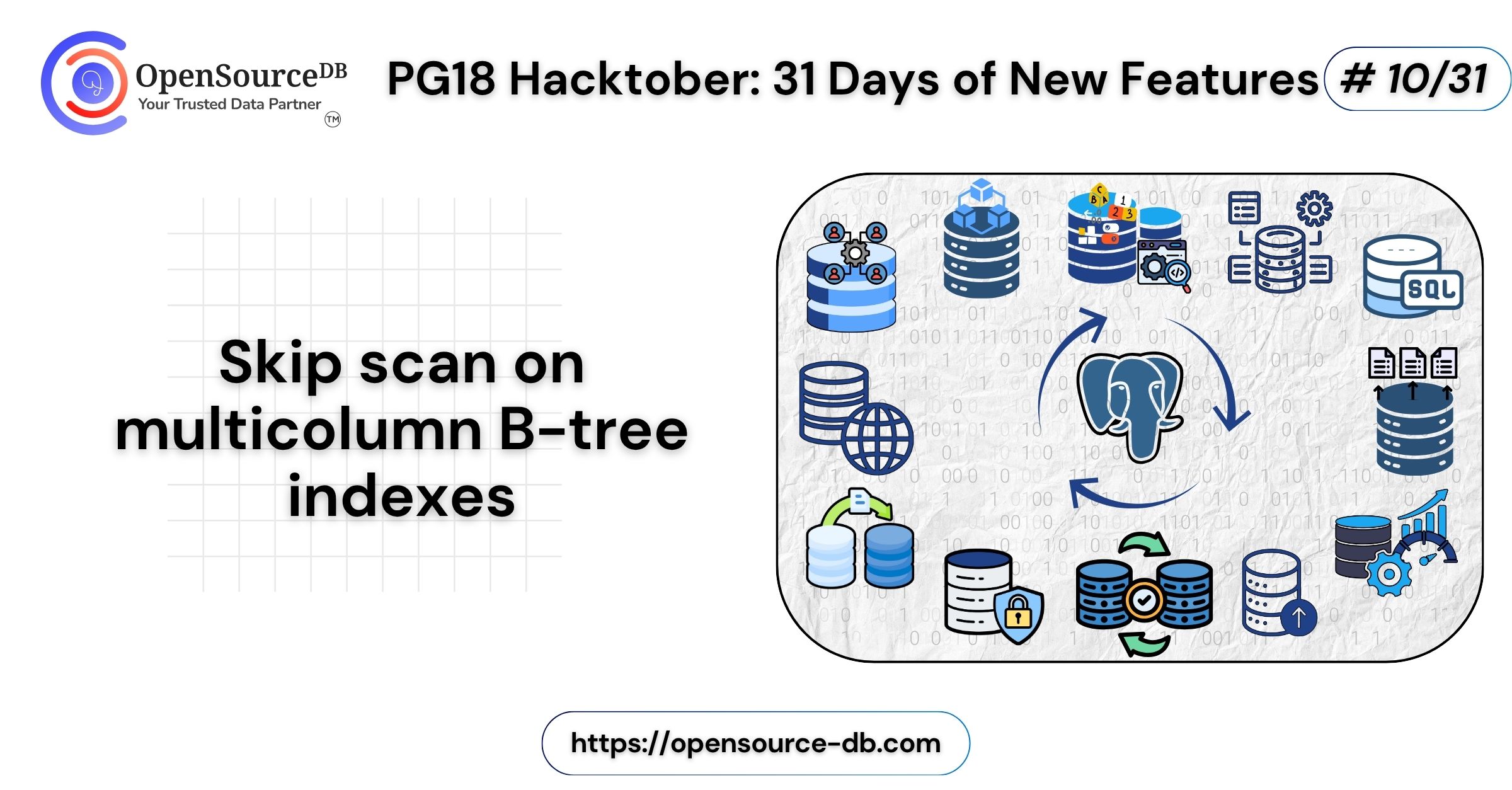 opensource_db's tweet card. Welcome to the 2nd blog post in the “Indexing & Constraints” segment of PG18 Hacktober! With the release of PostgreSQL […]