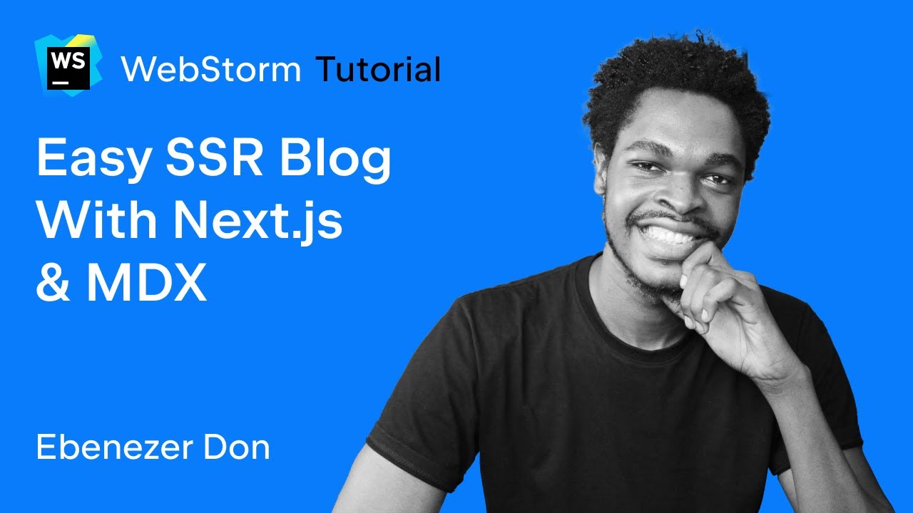 WebStormIDE's tweet card. Building a Blog With Next.js and MDX