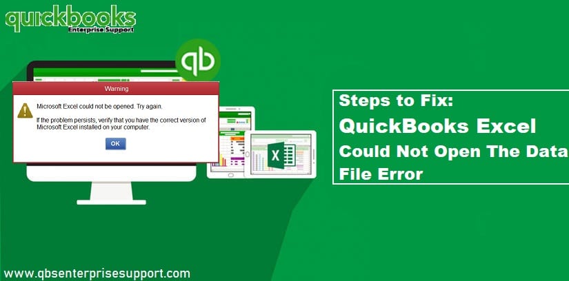 ryanledger44's tweet card. QuickBooks excel could not open the data file error occurs when attempting to open a .qbw file in MS Excel. Read more to fix this problem.