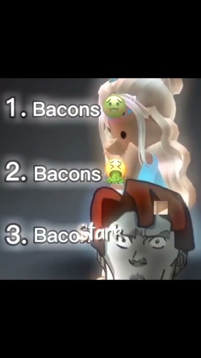 Desconosida2Una's tweet card. Bacon edit #roblox #robloxedit