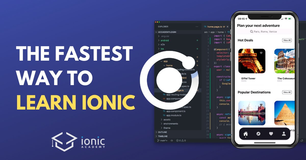 schlimmson's tweet card. Whether it’s for work or launching your own app - learn Ionic Angular quickly with step-by-step video courses and join our private community today.