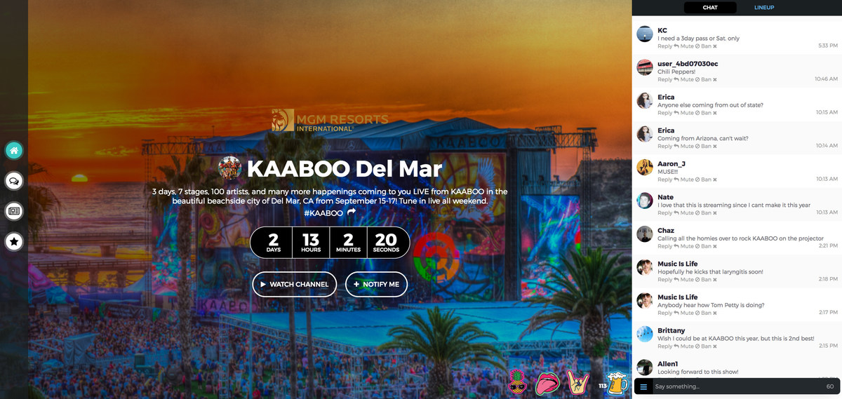 phantompxls's tweet card. /PRNewswire/ -- Bringing a new kind of entertainment and arts experience, KAABOO is a voyage that combines rock-n-roll music and taste making events in a...