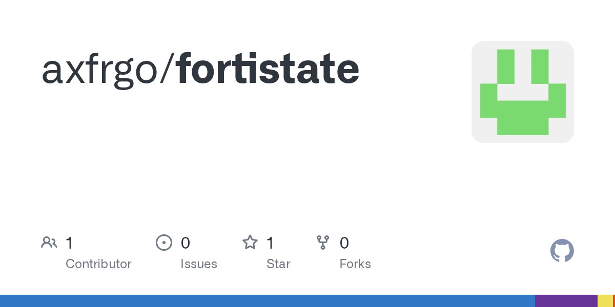 axfrgo's tweet card. Contribute to axfrgo/fortistate development by creating an account on GitHub.