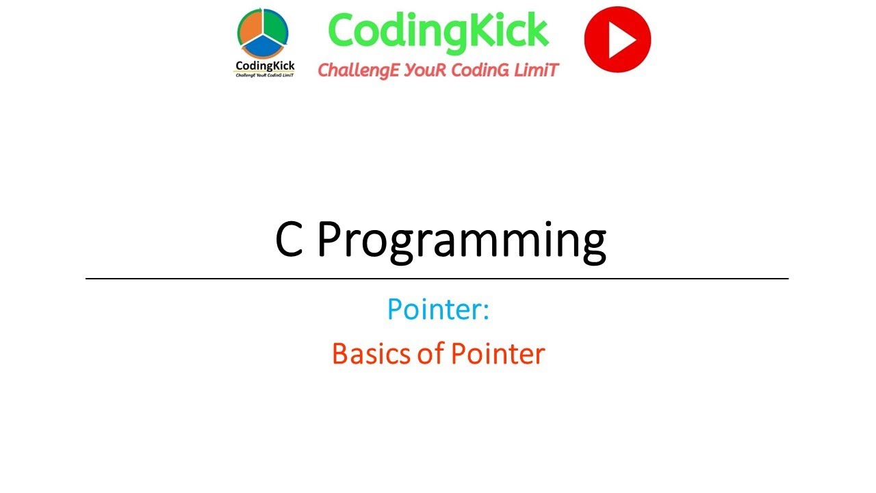 CodingKick's tweet card. Pointer | C Programming | Basics of Pointer | How to Understand...