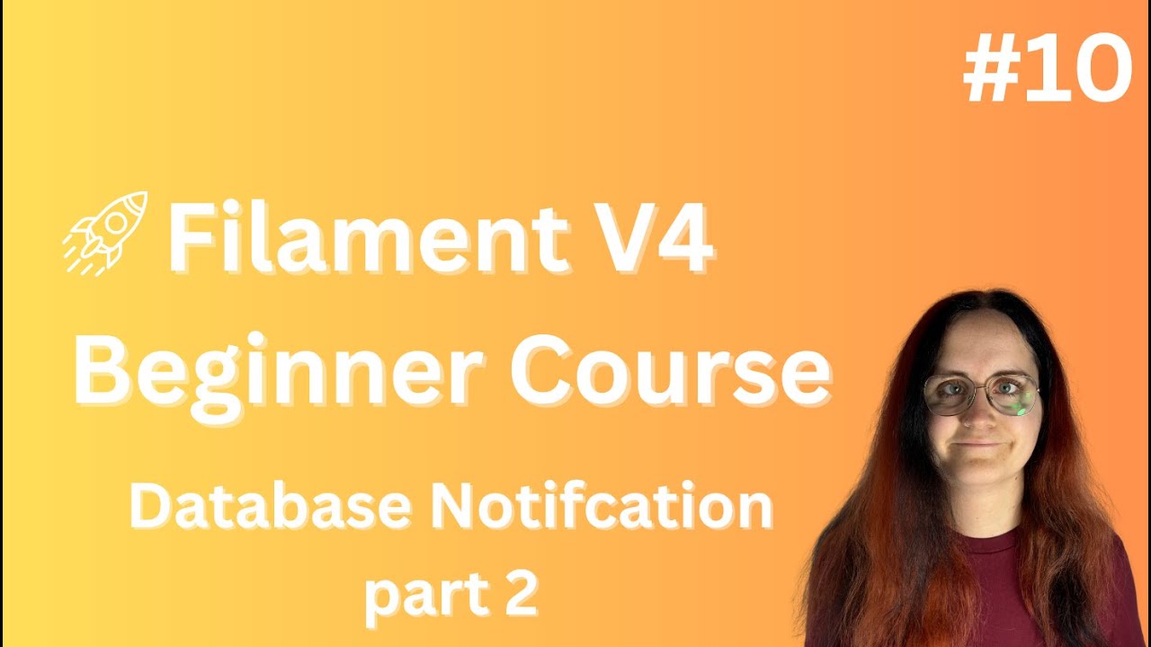 tillythecoder's tweet card. Filament V4 Beginner to Intermediate Course | Episode 10 | Database...