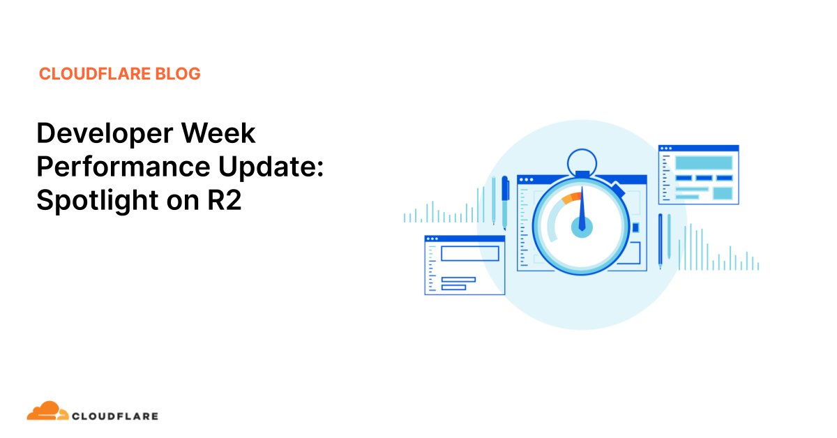 techstackblog's tweet card. For Developer Week this year, we’re going to be looking at one of the newest Cloudflare developer offerings and how it compares to an alternative when retrieving assets from buckets: R2 versus Amazon...