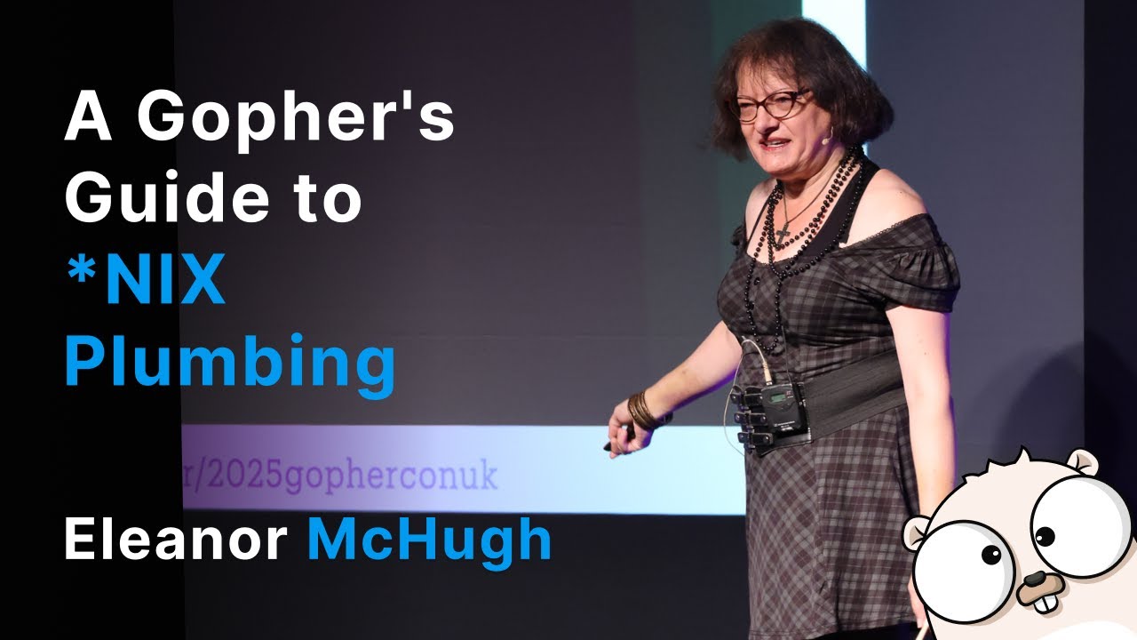 feyeleanor's tweet card. A Gopher's Guide to *NIX Plumbing - Eleanor McHugh