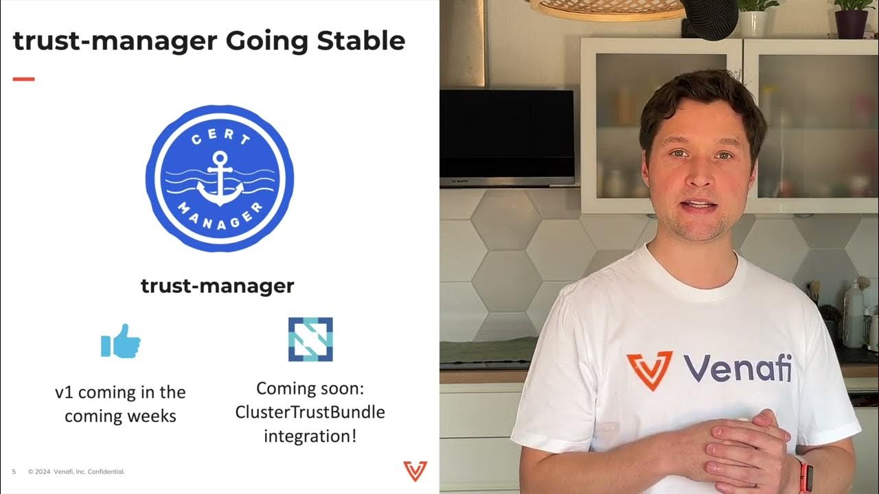 CertManager's tweet card. Project Update – KubeCon Paris