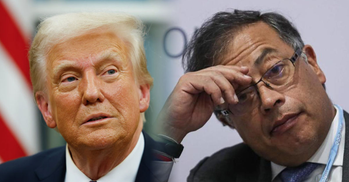 exitosape's tweet card. La Oficina de Control de Activos Extranjeros de Estados Unidos ha incluido al mandatario de Colombia, Gustavo Petro, en su lista de sancionados. Con esto, la relación con Donald Trump se debilita.