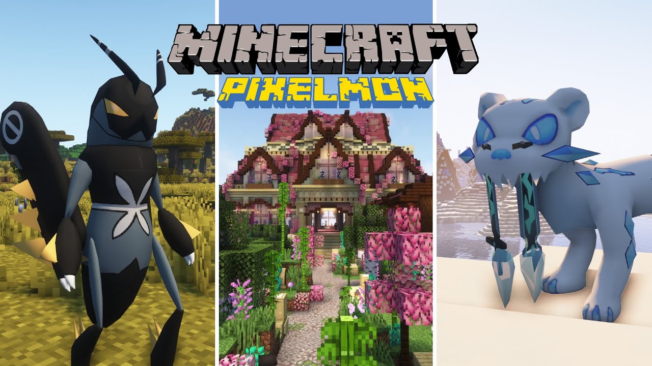 PixelSnax's tweet card. Pixelmon 9.1.7! The Fairy Gym and More Gen 9 Pokémon!