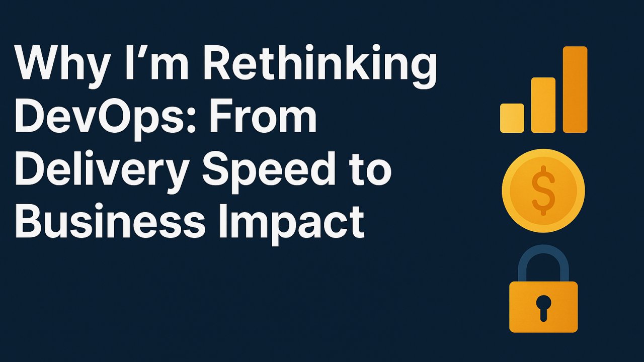 thozyne's tweet card. I. The Context — The Noise Around DevOps After leading multi-cloud systems that achieved 99.