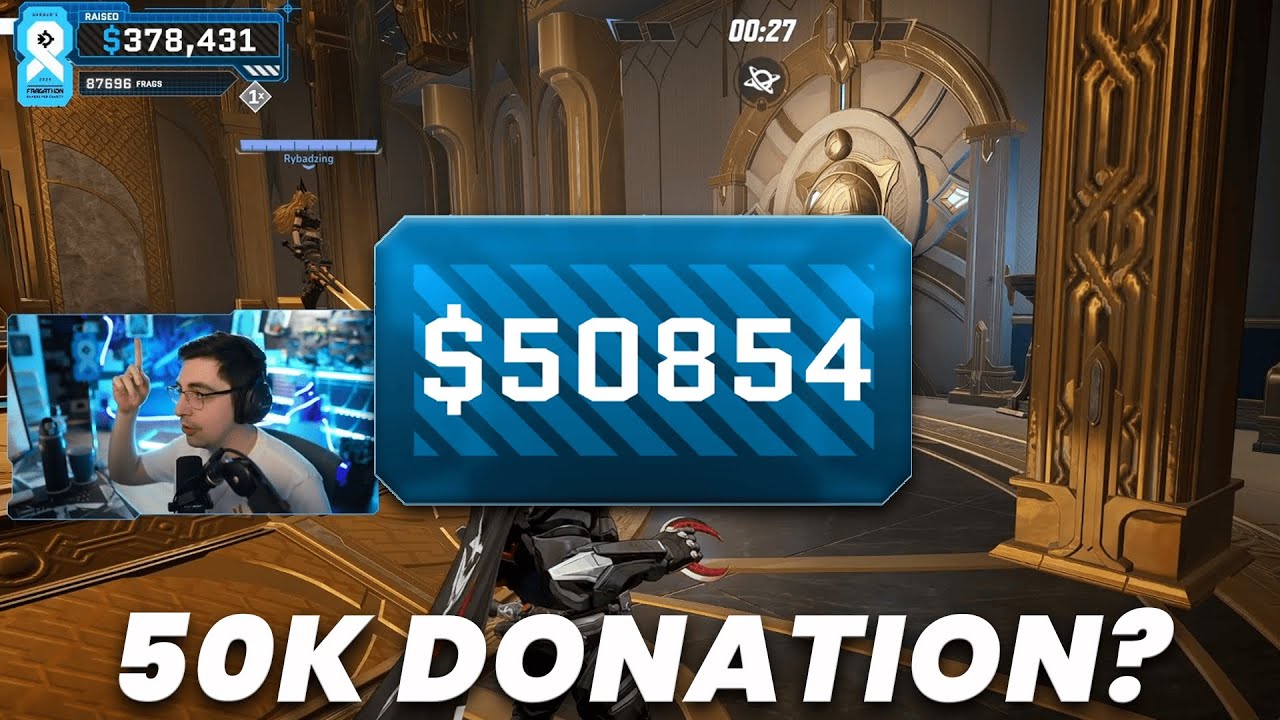 VoltProgramming's tweet card. $50000 DONATION?? || MOST WATCHED MARVEL RIVAL CLIPS V1