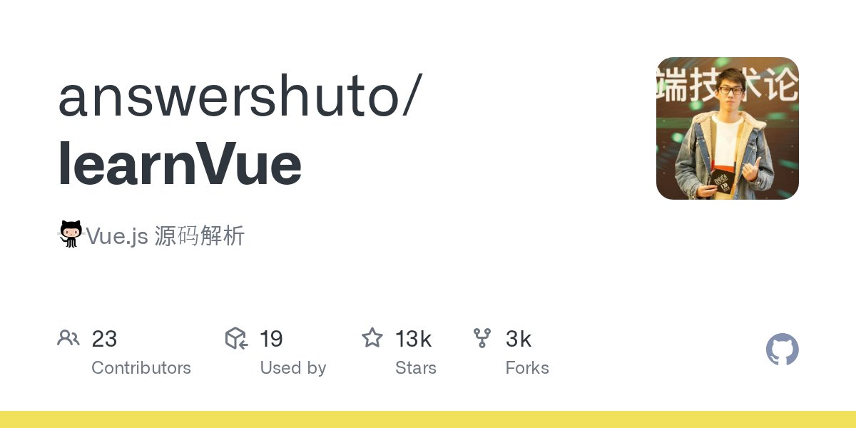 JavaScript10000's tweet card. :octocat:Vue.js 源码解析. Contribute to answershuto/learnVue development by creating an account on GitHub.