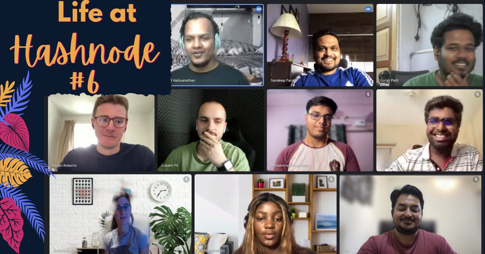 Megha_Pathak_'s tweet card. All about what a typical day at Hashnode looks like for a Developer Advocate 🥑 - ft. Catalin Pit