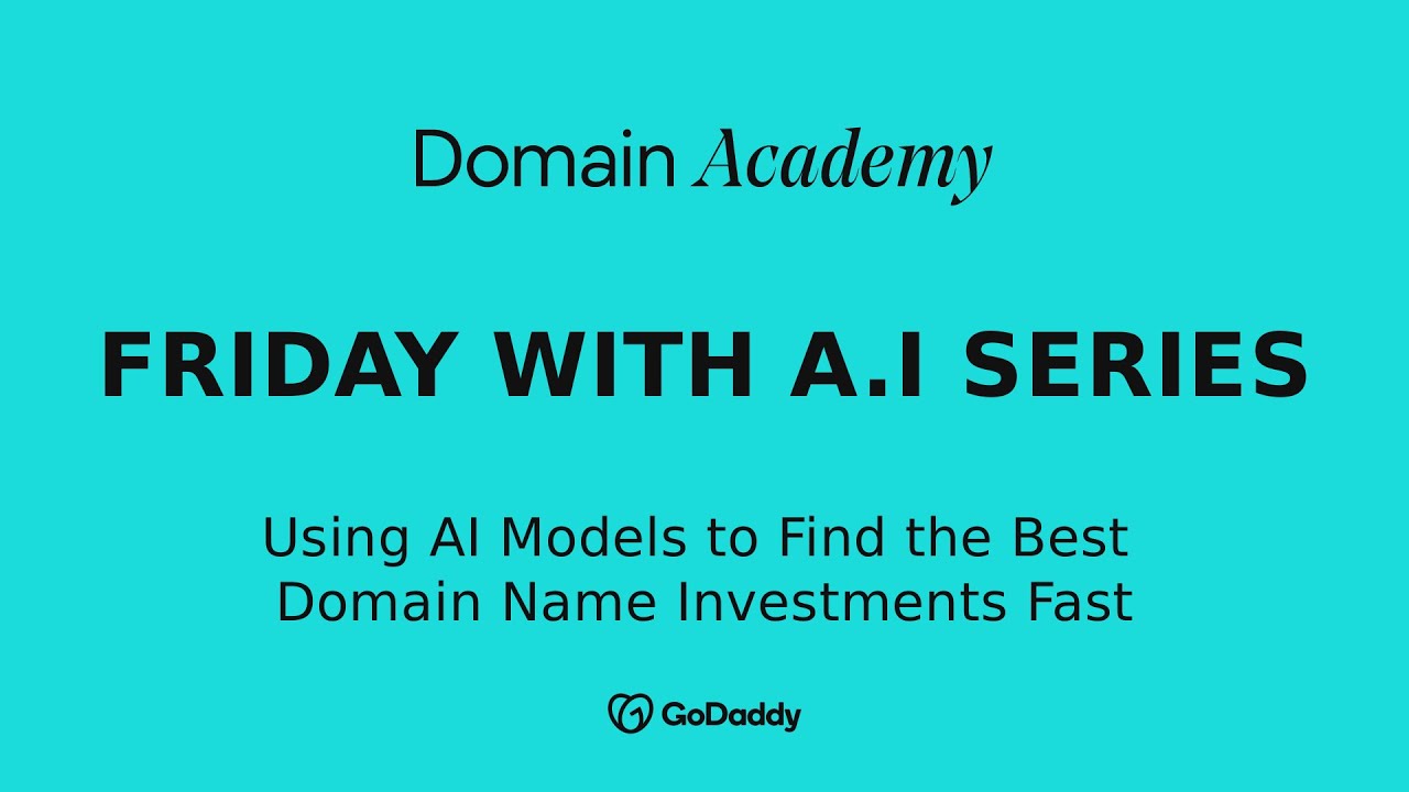 DNAcademy's tweet card. E4: Friday with AI – Using AI Models to Find the Best Domain Name...