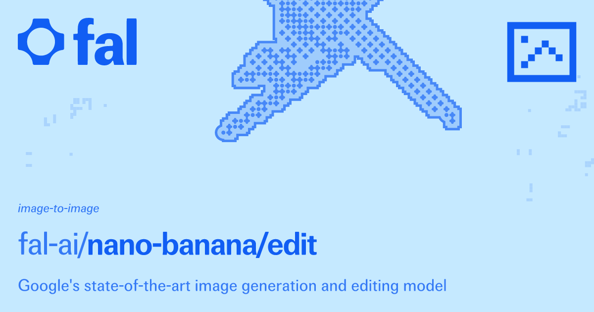 fal's tweet card. Google's state-of-the-art image generation and editing model