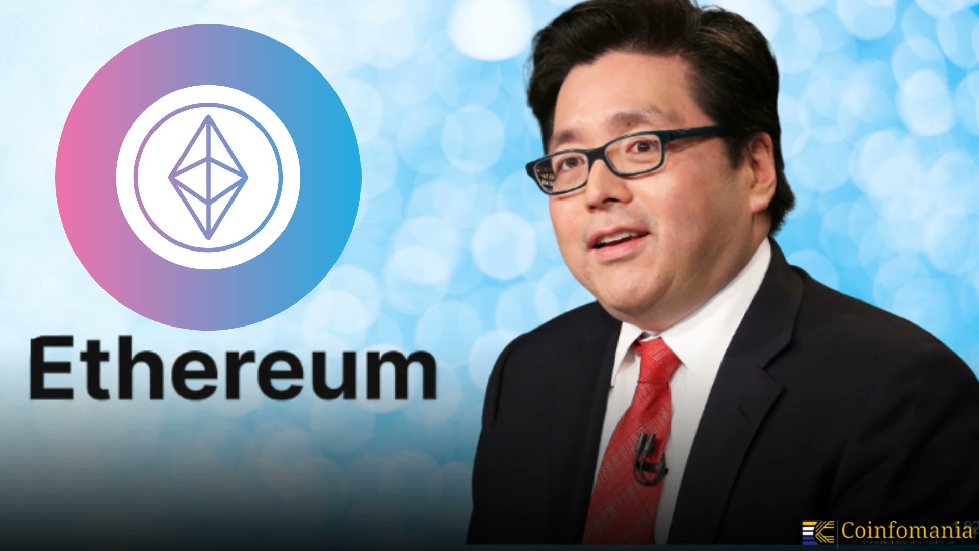 coinfomania's tweet card. Tom Lee comparte su perspectiva sobre Ethereum, brindando a los inversores información sobre los niveles de soporte del mercado y estrategias para navegar por los volátiles precios de las criptomon...
