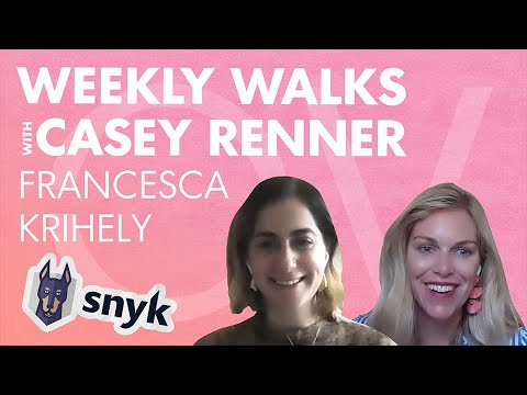DeepCodeAI's tweet card. Weekly Walks with Casey Renner: Francesca Krihely, Senior Director of...