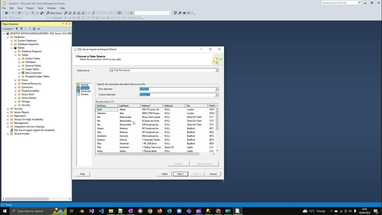LearnDatabases's tweet card. 9 - SQL Import data from CSV files
